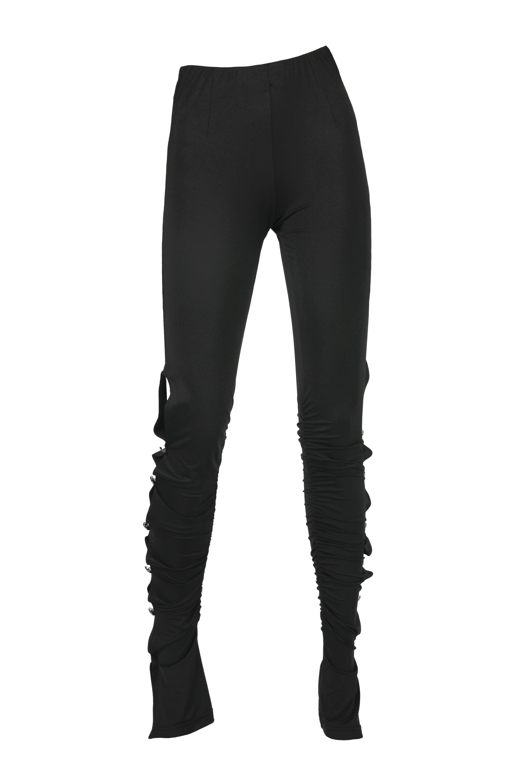 Ruched loose leggings(black)