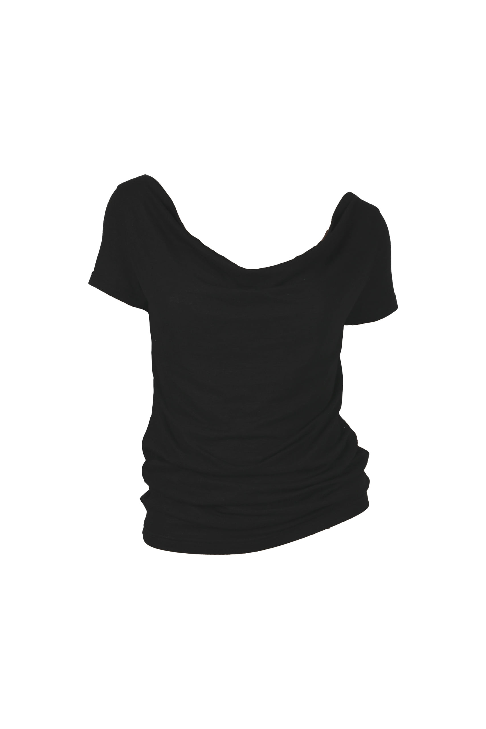 Drape T-shirts (black)