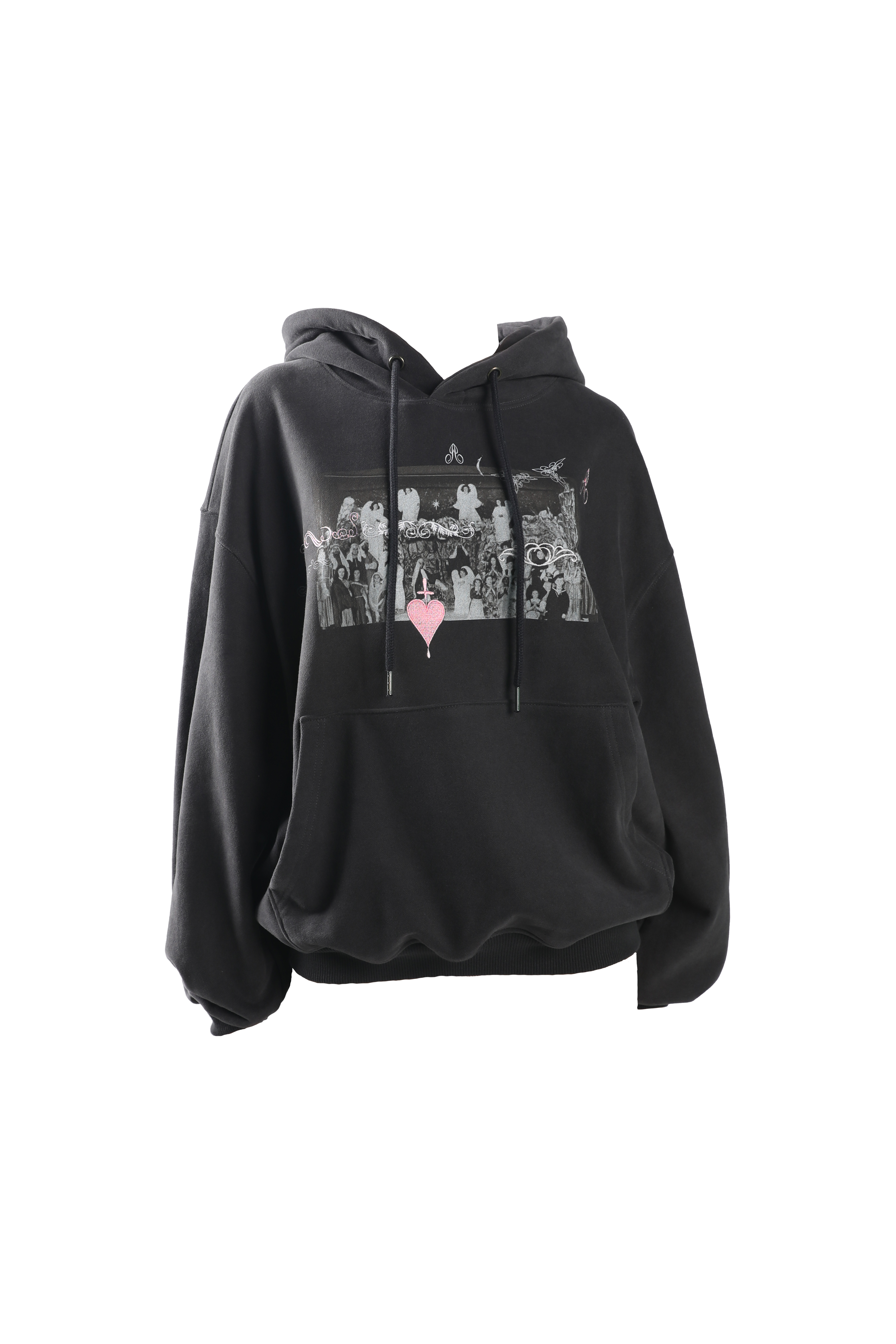 [only 4]Theater club hoodie ver.2 (charcoal)