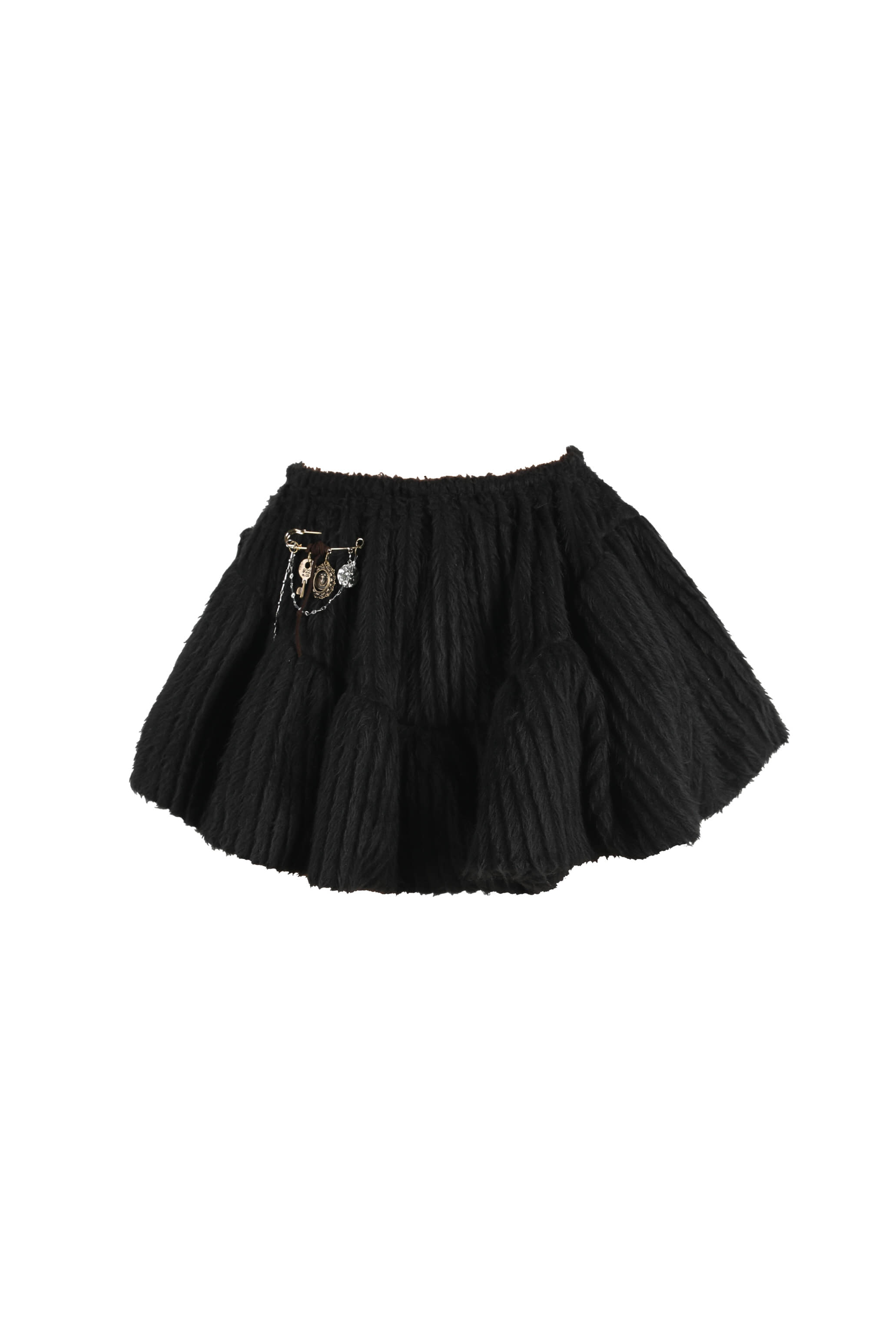 Dusty layered mini skirt