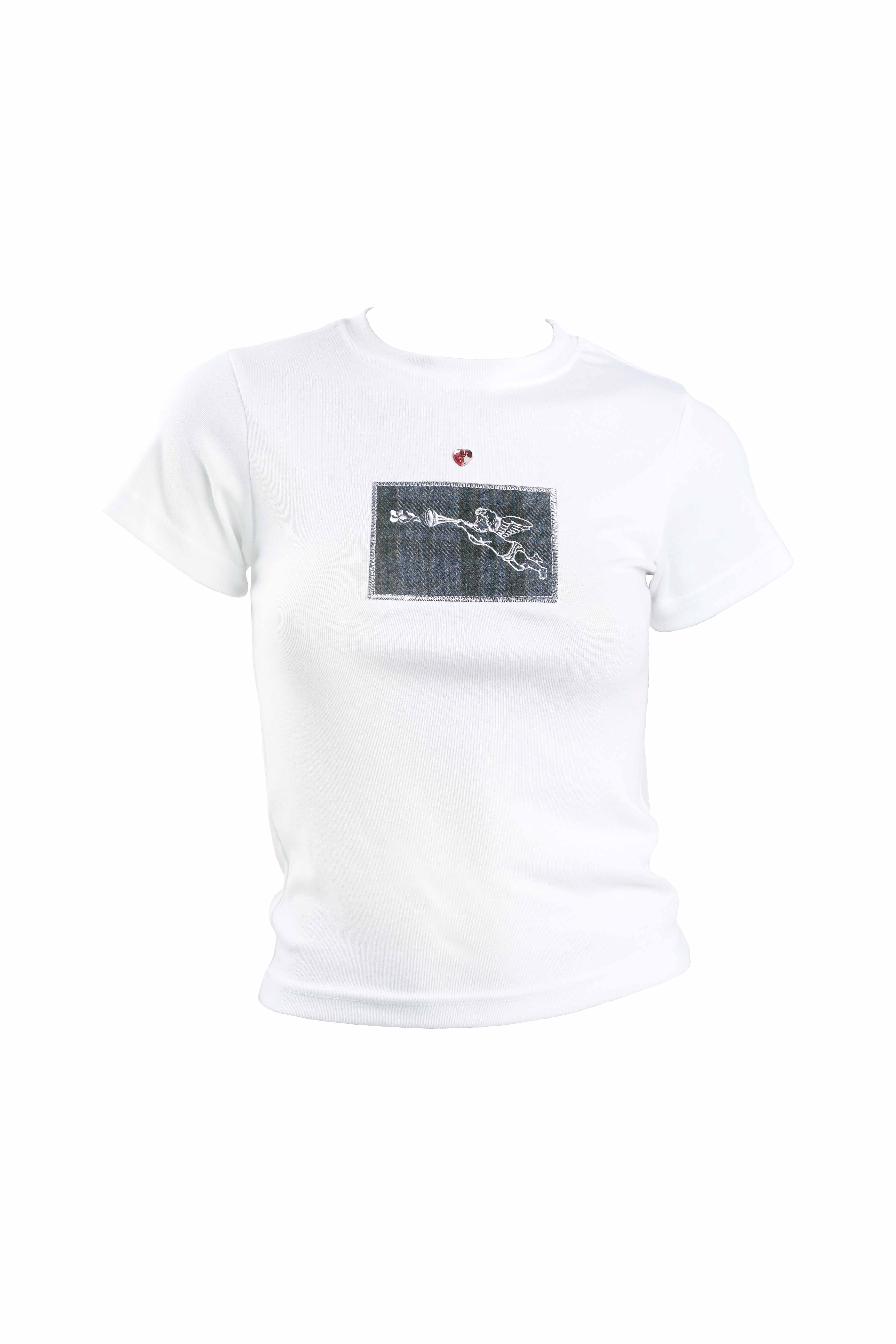 Cupid patch T-shirt (white)